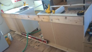 Adding supports to cabinets