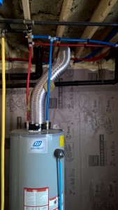 Hot water heater connected!